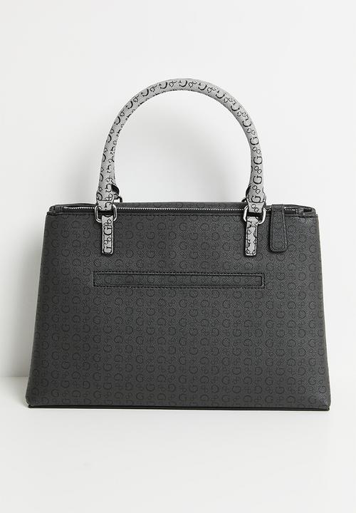 GUESS - Perrez Satchel Bag- Charcoal