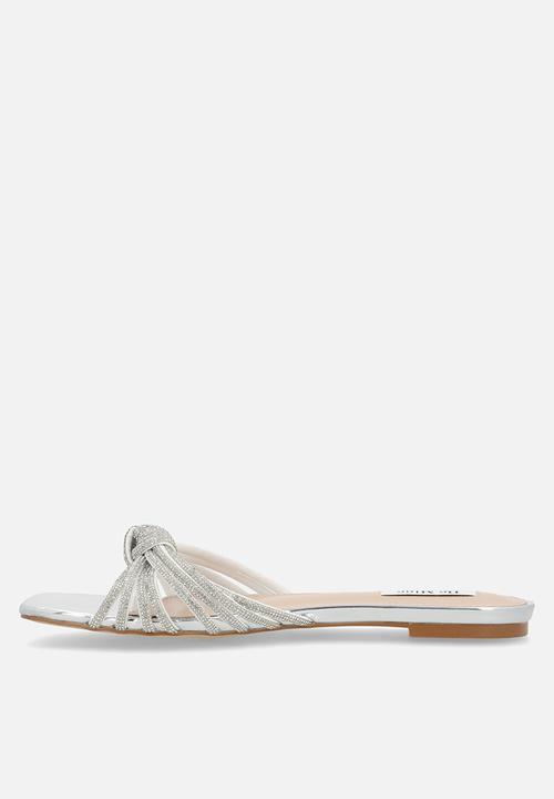 Be Mine - Vibez slide sandal - silver patent