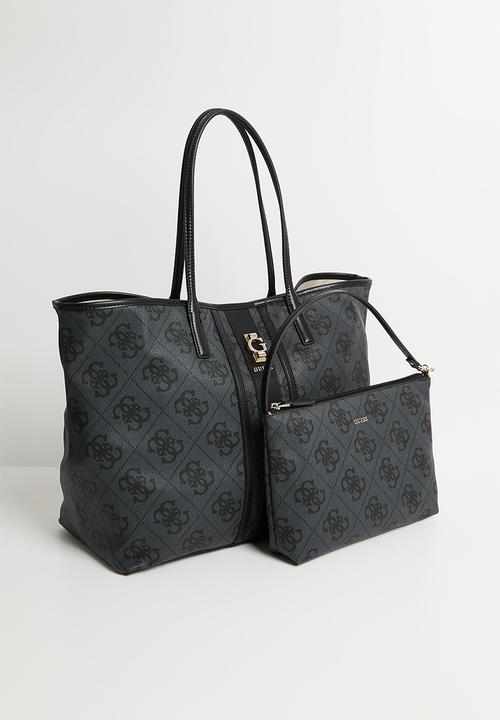 GUESS - Erenia Large 2 In 1 Tote Bag - Charcoal