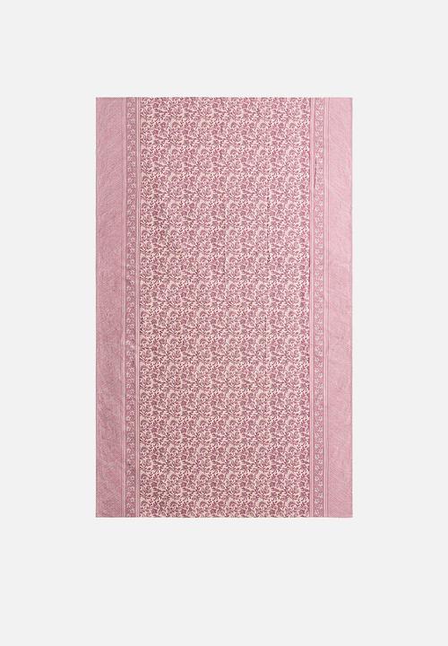H&M - Patterned cotton tablecloth - pink/floral