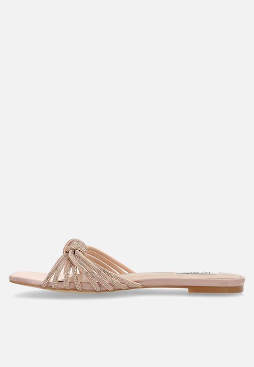 Be Mine - Vibez slide sandal - blush satin