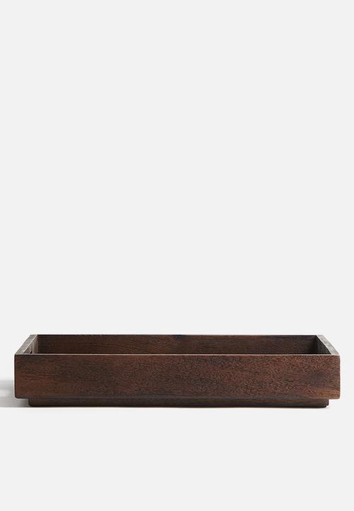 H&M - Glass-cover butter dish - brown