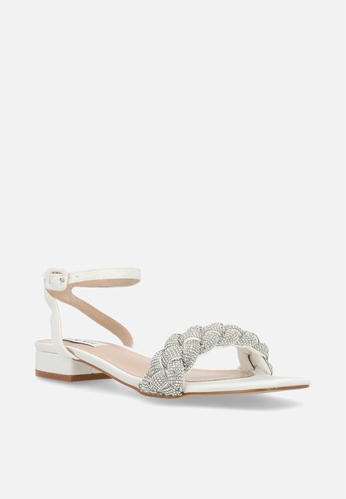Be Mine - Rowan ankle strap sandal - ivory satin