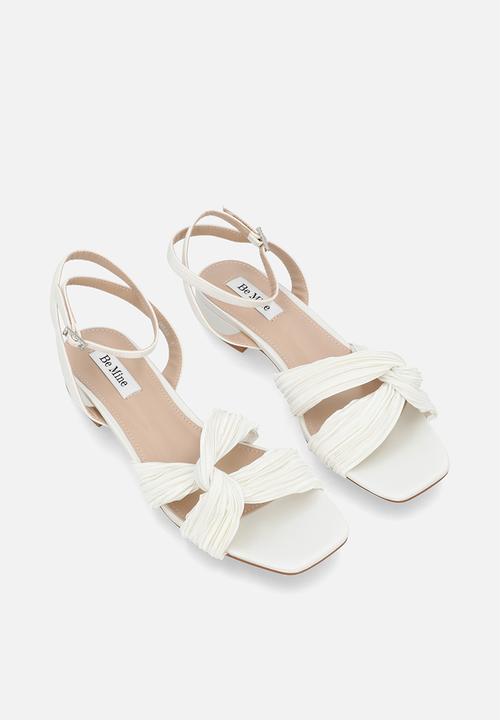Be Mine - Dolly ankle strap sandal - ivory satin