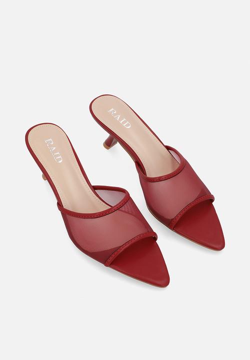 Raid London - Sable Stiletto - burgundy