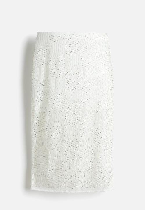H&M - Embellished skirt - white