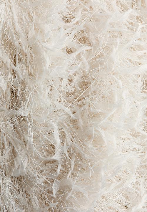 H&M - Fringed cropped top - cream