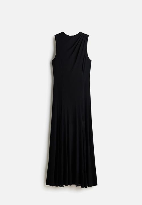 H&M - Flared mesh dress - black