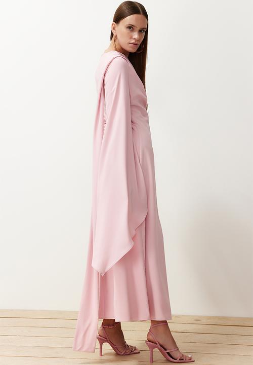 Trendyol - Maxi Woven Dress - Light Pink