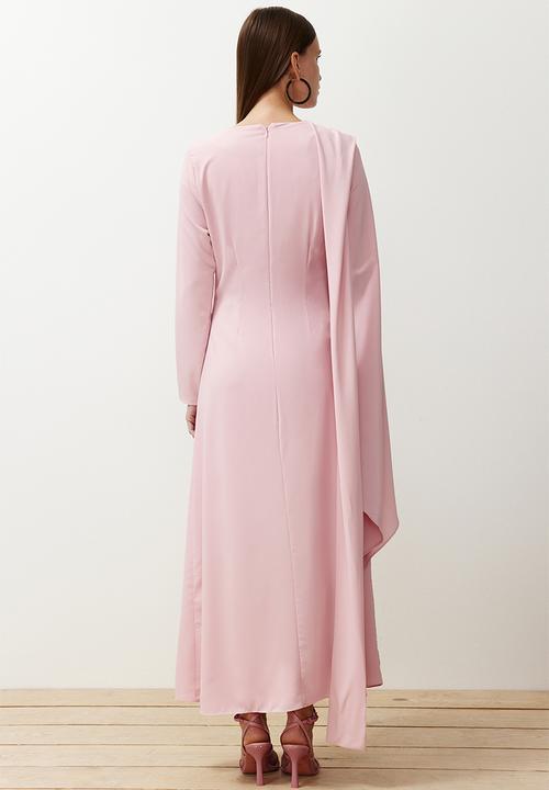Trendyol - Maxi Woven Dress - Light Pink