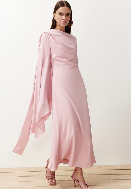 Trendyol - Maxi Woven Dress - Light Pink