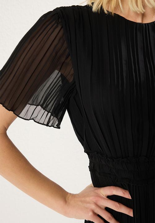 Trendyol - Mini Aline Woven S/Slv  Dress - Black