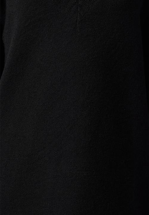 Trendyol - Mini Straight Cut Knitwear Dress - Black