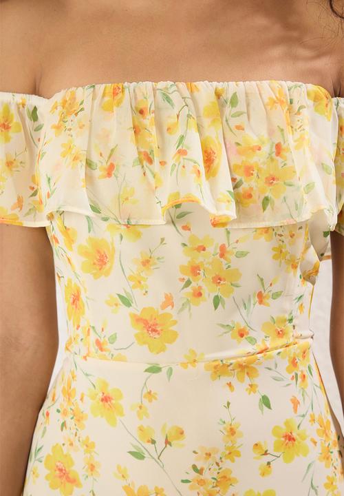 Trendyol - Midi Aline Woven Dress - Yellow