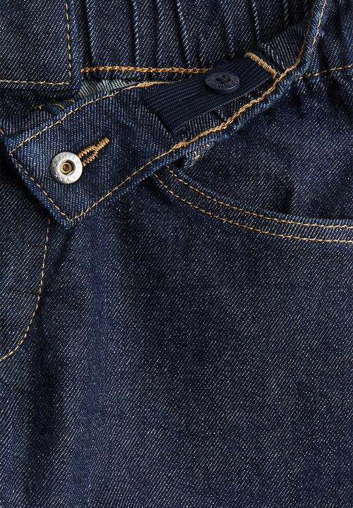 H&M - Loose fit denim shorts - dark denim blue