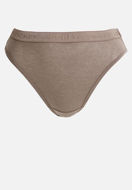 Jockey - 3 pk plain tonal elastic french cut - multi