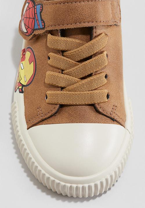 H&M - Printed trainers - light brown/marvel comics