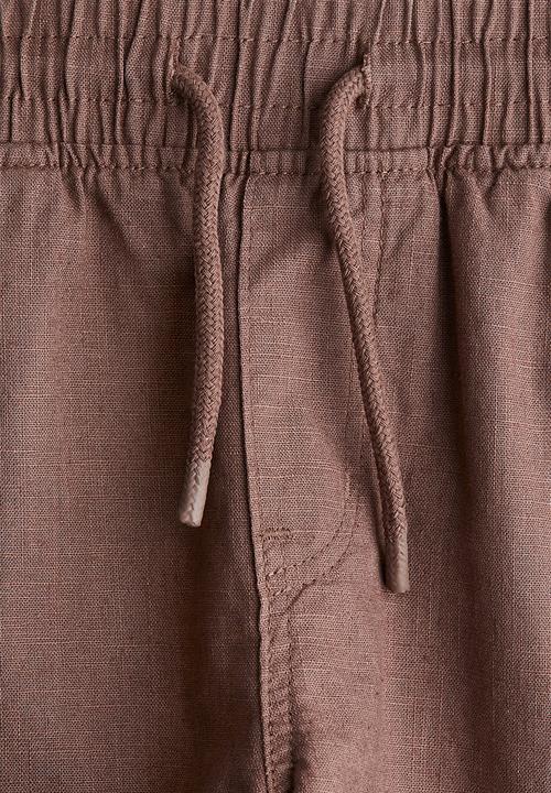 H&M - Linen-blend cargo shorts - brown