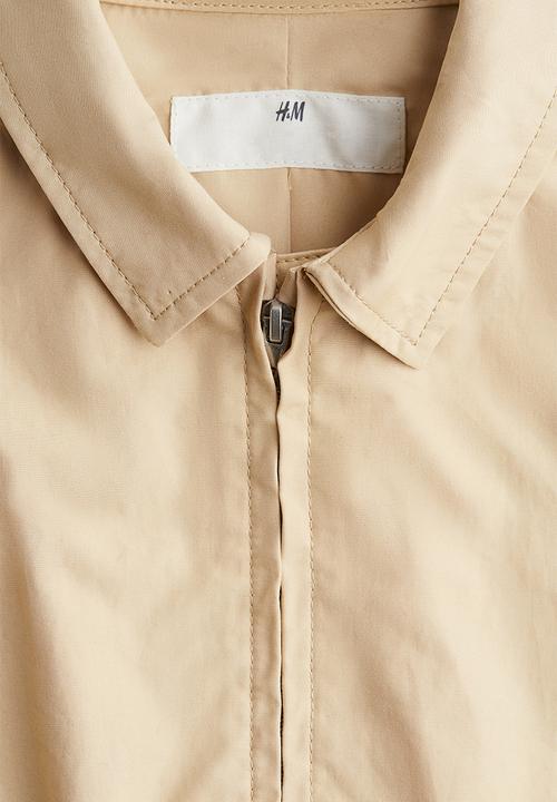 H&M - Loose-fit twill jacket - beige
