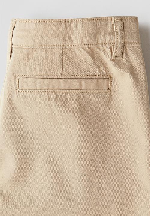 H&M - Cotton chino shorts - beige