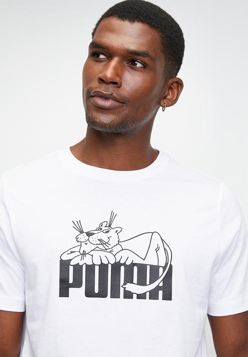 PUMA - GRAPHIC Super Puma Tee M - PUMA White