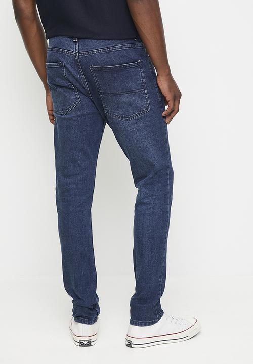 Brave Soul - Denim Skinny Fit Jean - Dark Blue Reg Length