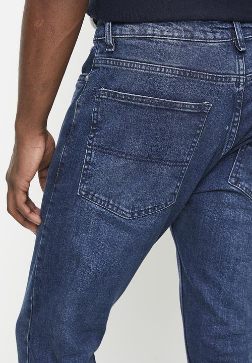 Brave Soul - Denim Skinny Fit Jean - Dark Blue Reg Length