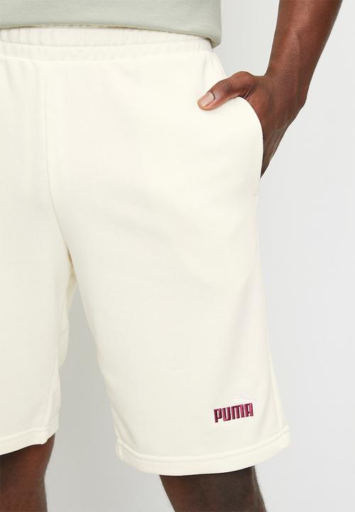 PUMA - ESS 2 COLOR No. 1 Logo Shorts 10" TR - cream 