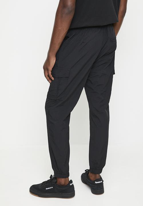 Brave Soul - Taslan Cargo Cuff Pant - Black