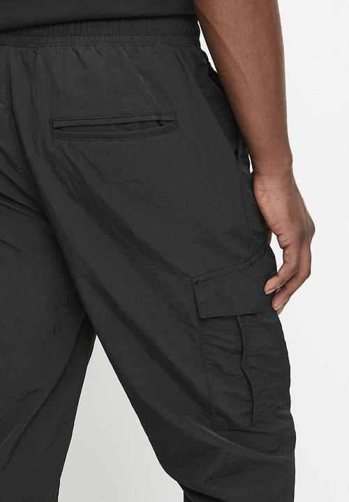 Brave Soul - Taslan Cargo Cuff Pant - Black