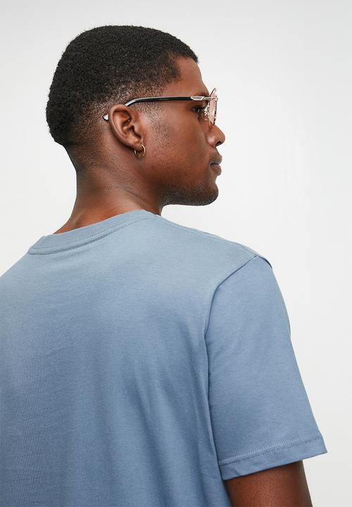 RVCA - Small Rvca Ss  - Vintage Navy - Blue Logo