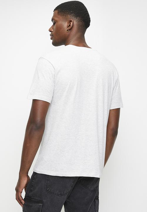 Brave Soul - Crew Neck T-shirt - Ecru Marl