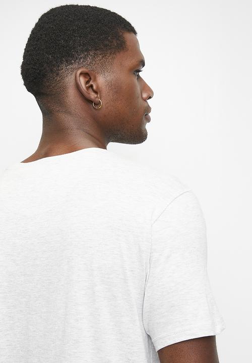 Brave Soul - Crew Neck T-shirt - Ecru Marl
