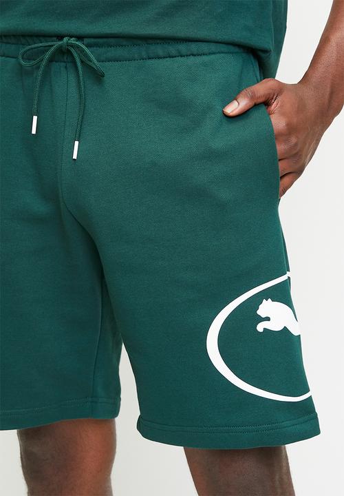 PUMA - PUMA SPORT Graphic Shorts "9 TR - Green Terrain