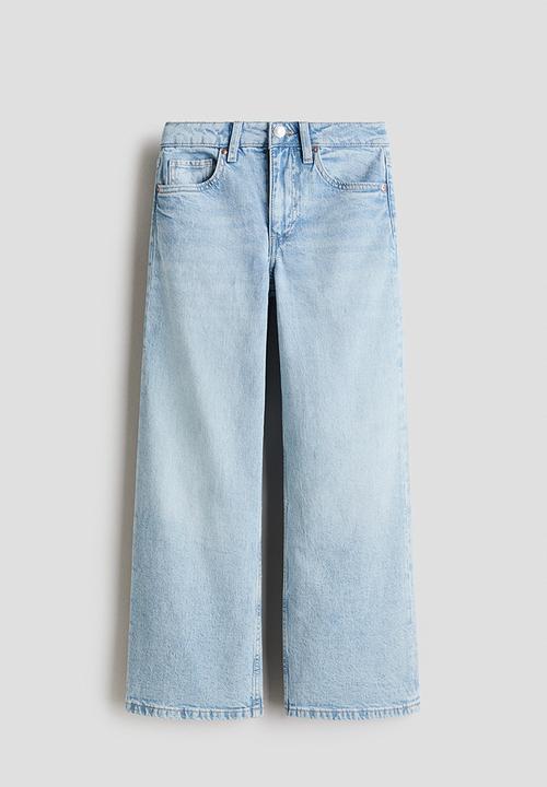 H&M - Wide leg jeans - light denim blue 