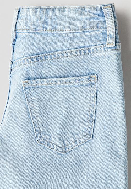 H&M - Wide leg jeans - light denim blue 