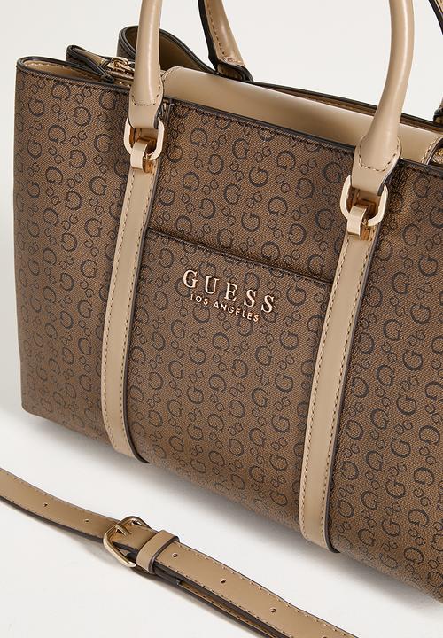GUESS - Morrigan Satchel Bag - Tan