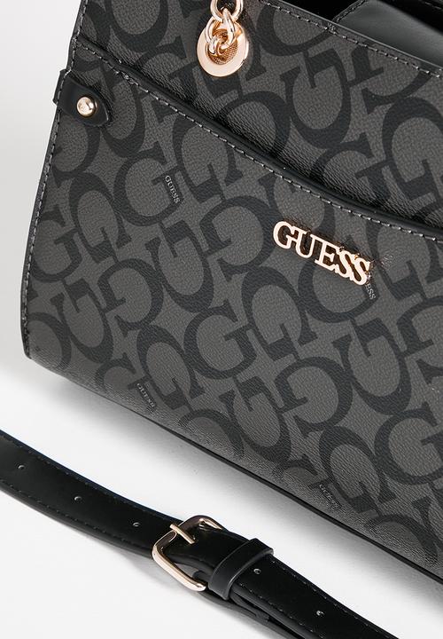 GUESS - Castalia Satchel Bag - Charcoal