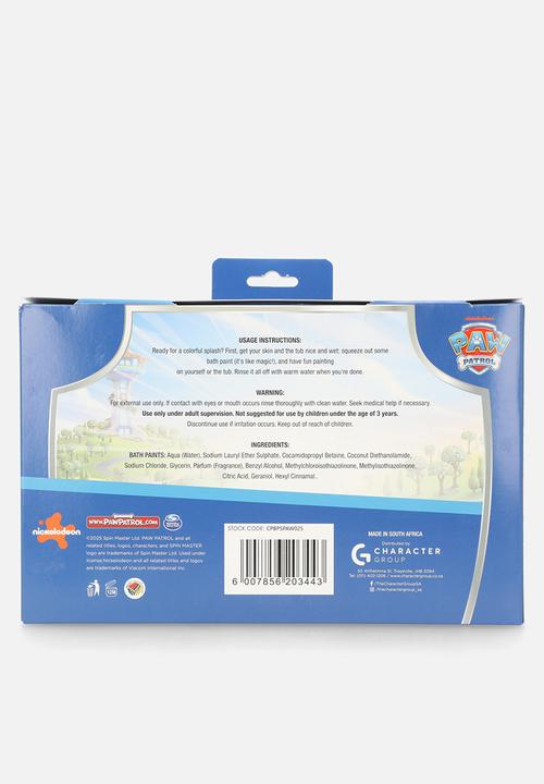 Character Group - Paw Patrol bath paint set - multi