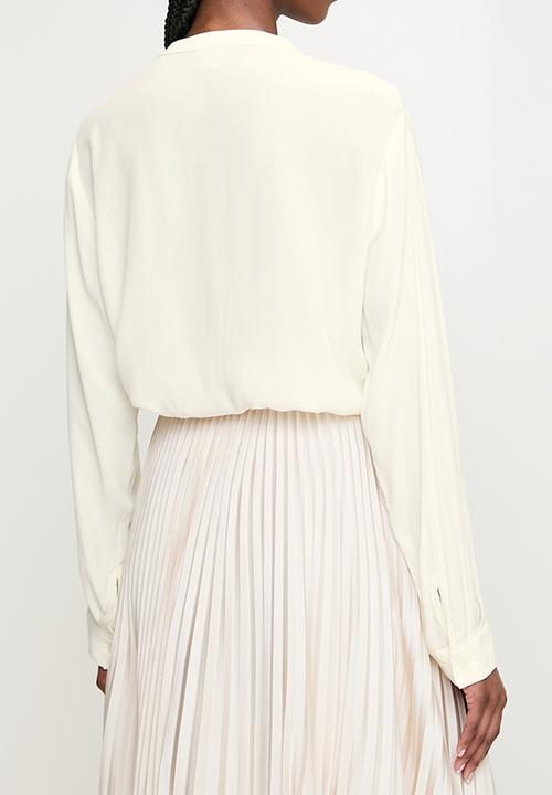 POLO - Wmn Gabriella Long Sleeve  Blouse - Off White