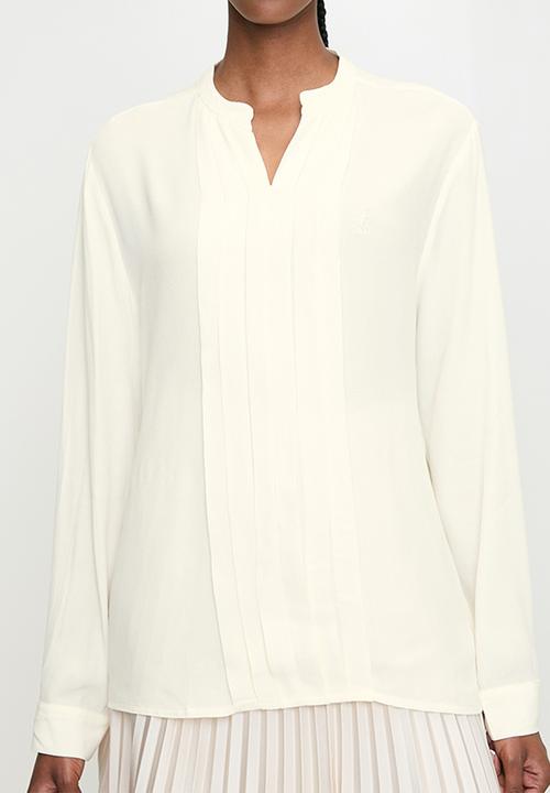 POLO - Wmn Gabriella Long Sleeve  Blouse - Off White