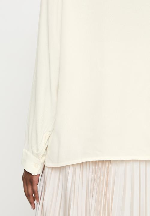 POLO - Wmn Gabriella Long Sleeve  Blouse - Off White