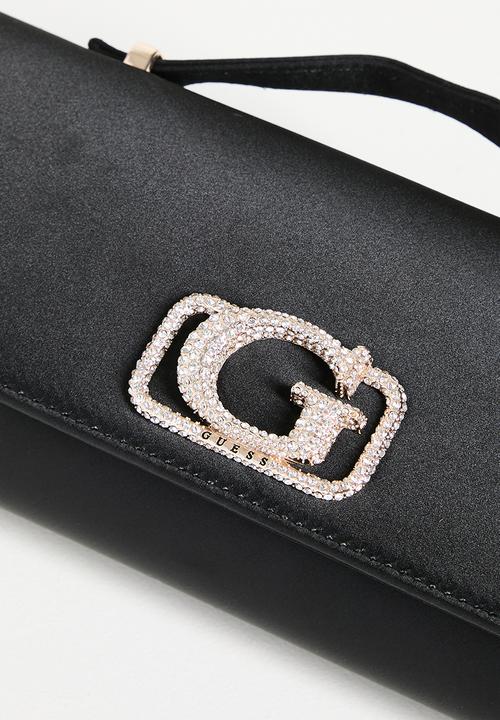 GUESS - Zalina Top Handle Clutch Bag - Black