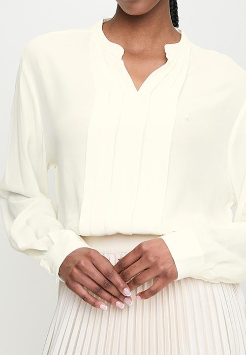 POLO - Wmn Gabriella Long Sleeve  Blouse - Off White