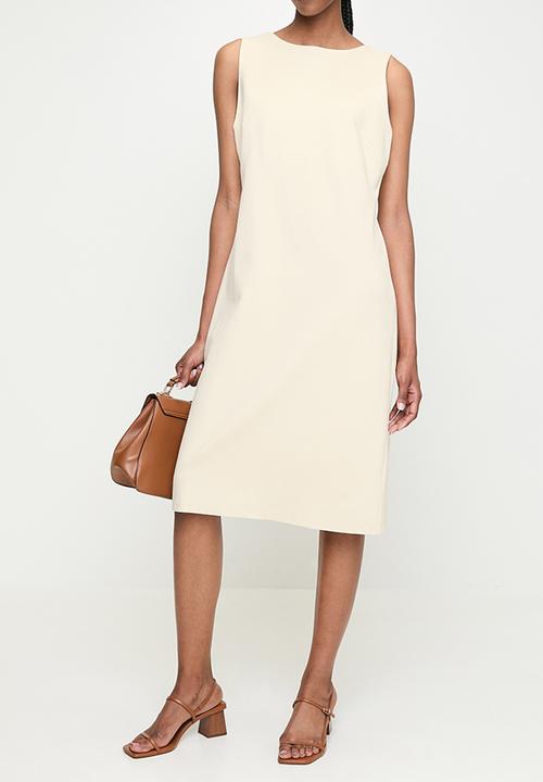 POLO - Wmn Lily s/l Ponte Dress - Sand