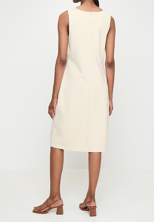 POLO - Wmn Lily s/l Ponte Dress - Sand