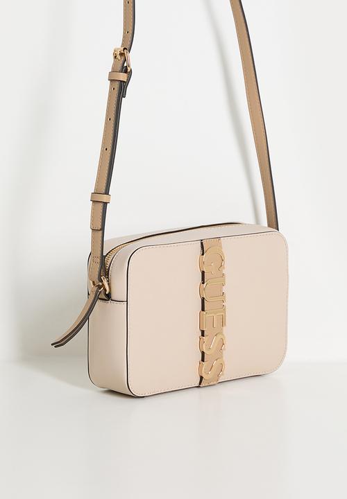 GUESS - Garrick Camera Crossbody Bag - Stone