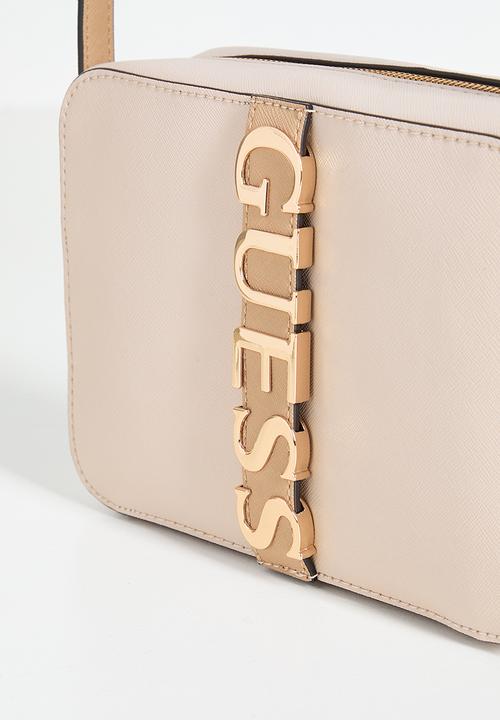 GUESS - Garrick Camera Crossbody Bag - Stone