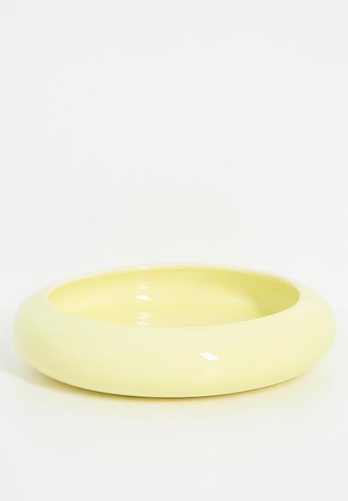Urchin Art - Luna serving bowl - Butter Yellow