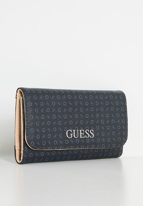 GUESS - Abbas  Slim Clutch Bag- Navy